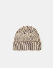 Route One recycelte Contra Fisherman Beanie – Taube/Elfenbeincreme