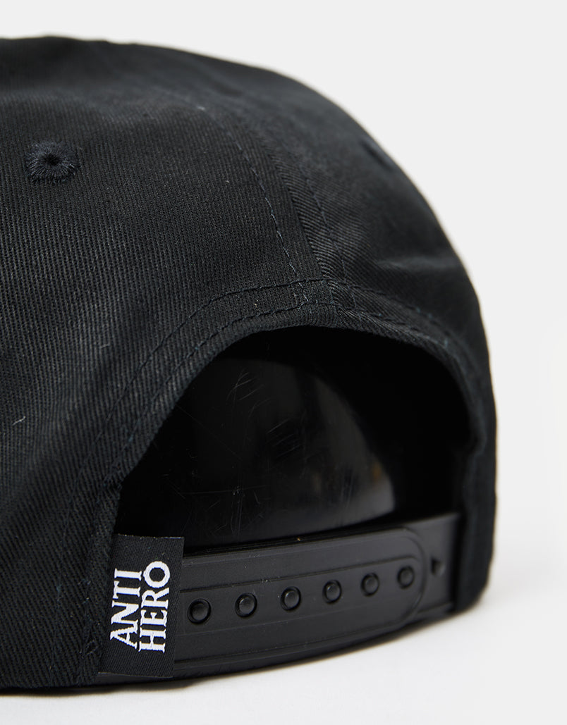 Anti Hero Basic Pigeon Snapback Cap - Black/Charcoal