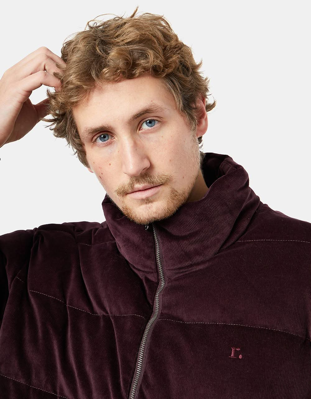 Route One Corduroy Puffer Jacket - Port