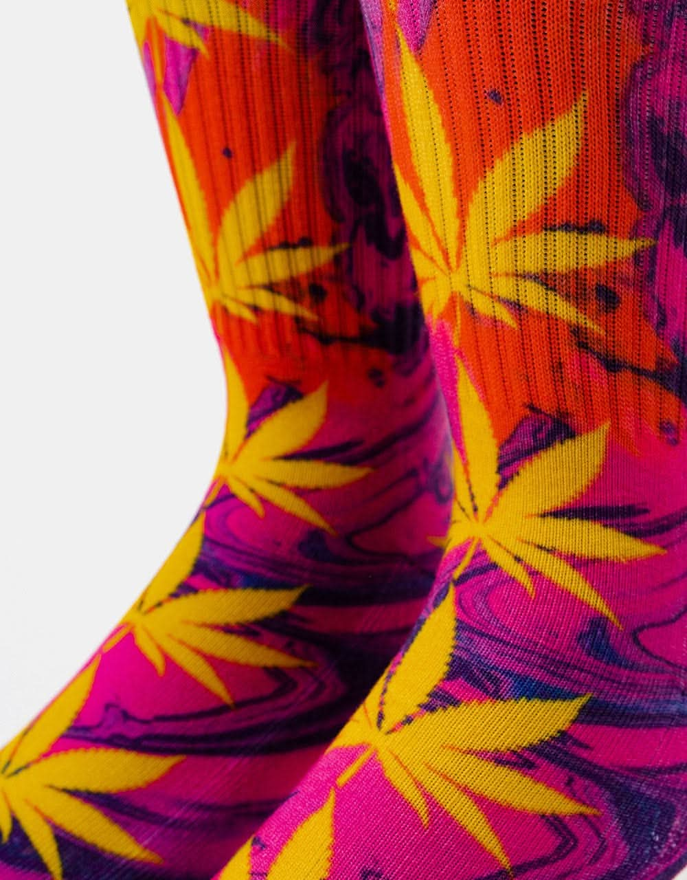 HUF Digtial Plantlife Socks - Purple/Yellow