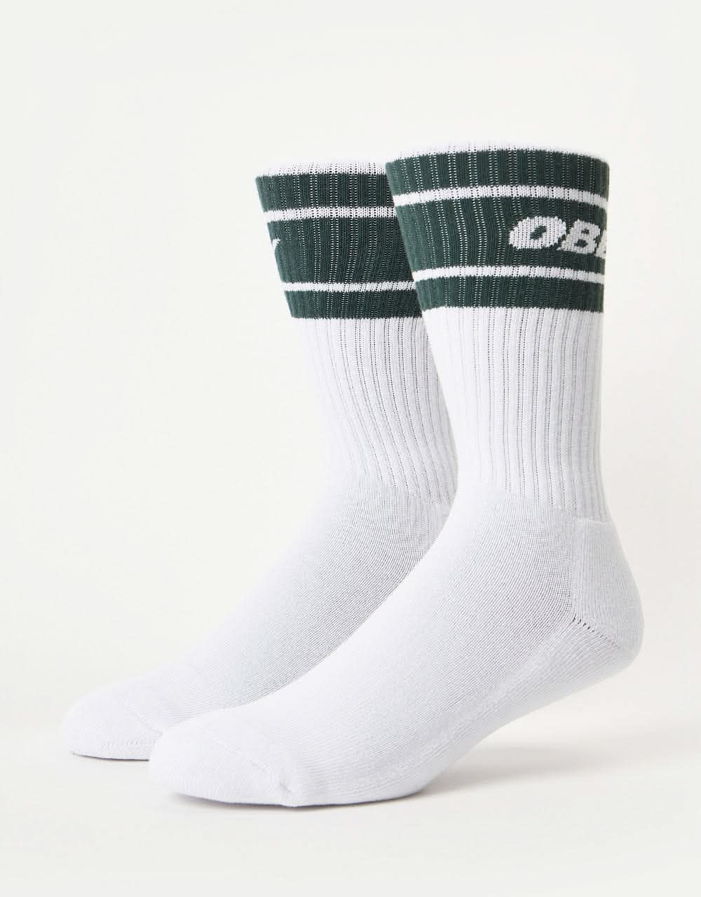 Obey Cooper II Socks - White /Dark Cedar