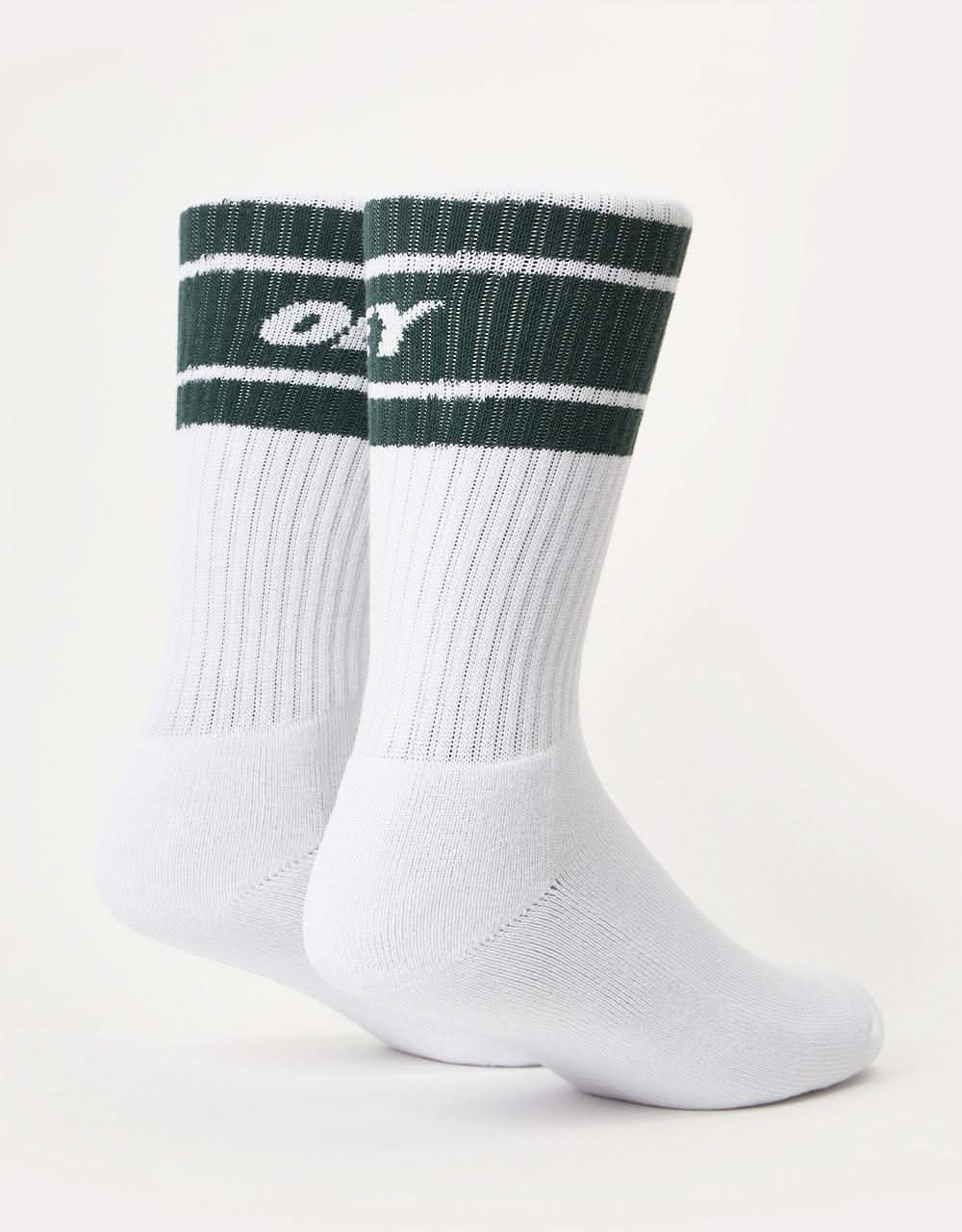 Obey Cooper II Socks - White /Dark Cedar