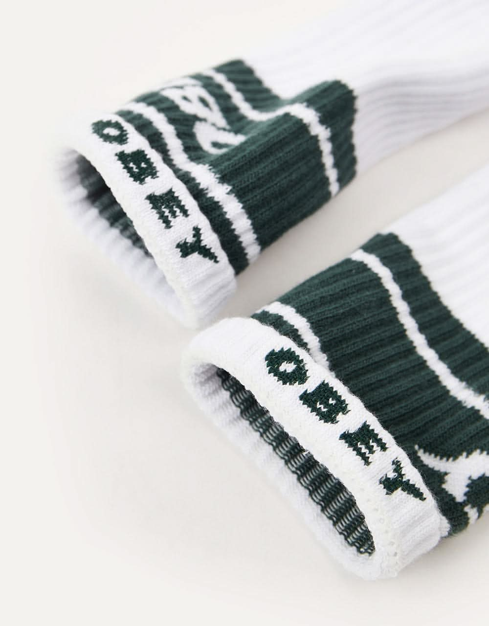 Obey Cooper II Socks - White /Dark Cedar