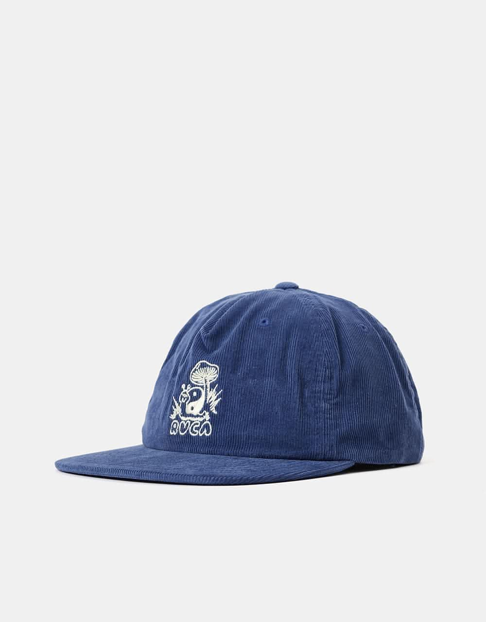 RVCA Trippy Snail Snapback Cap - Dark Blue