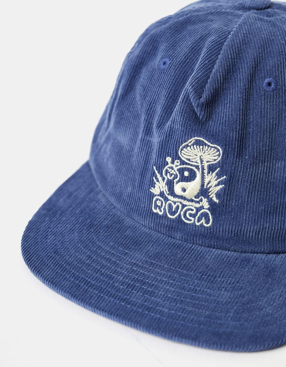 RVCA Trippy Snail Snapback Cap - Dark Blue