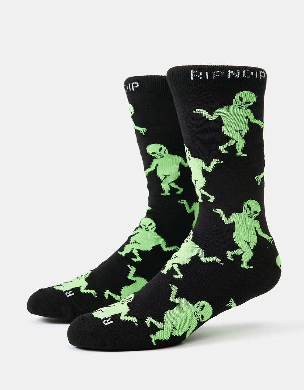 RIPNDIP Alien Dance Party Socks - Black