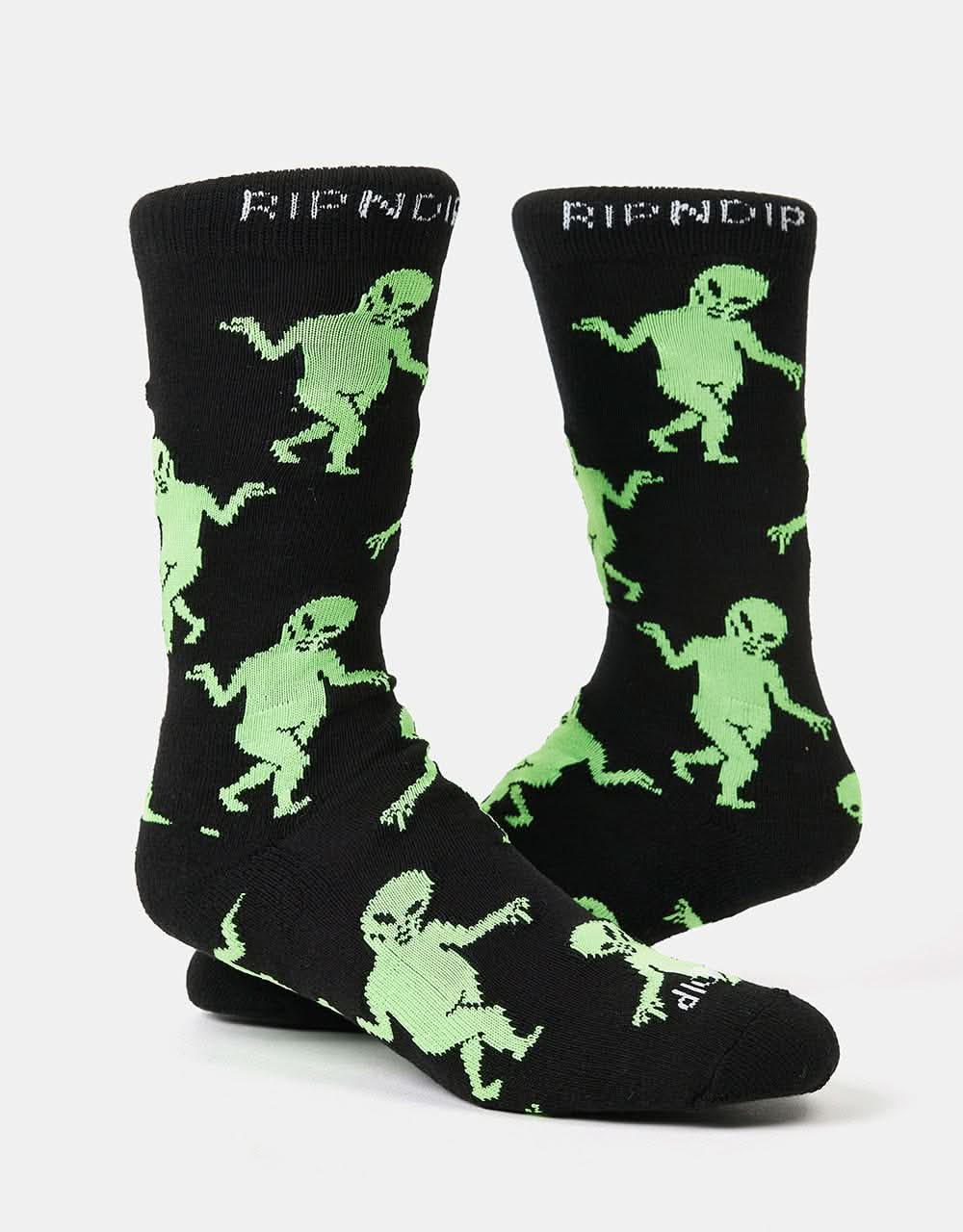 RIPNDIP Alien Dance Party Socks - Black