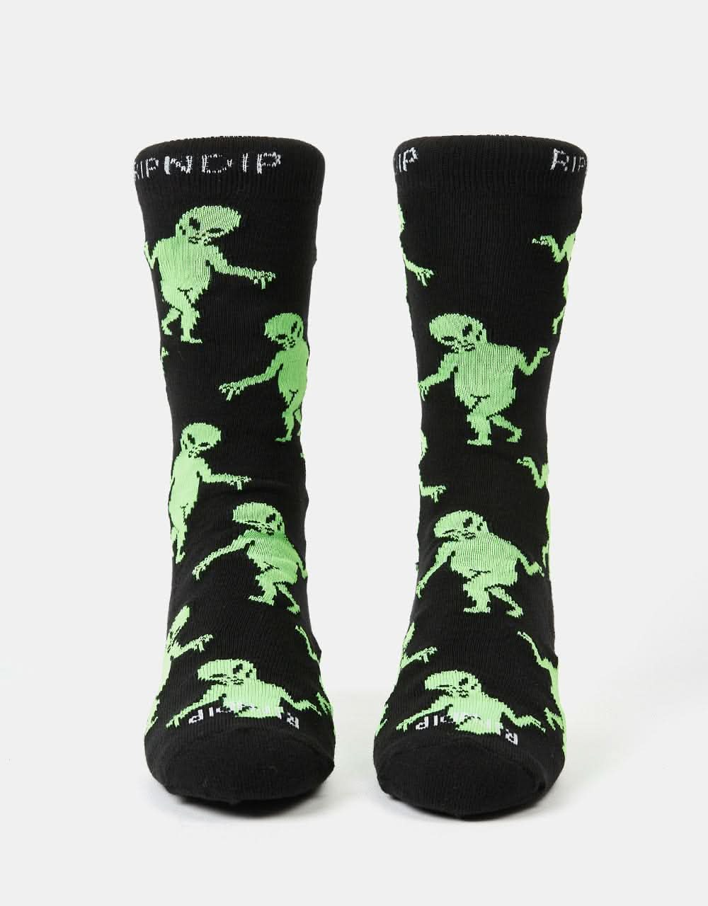 RIPNDIP Alien Dance Party Socks - Black