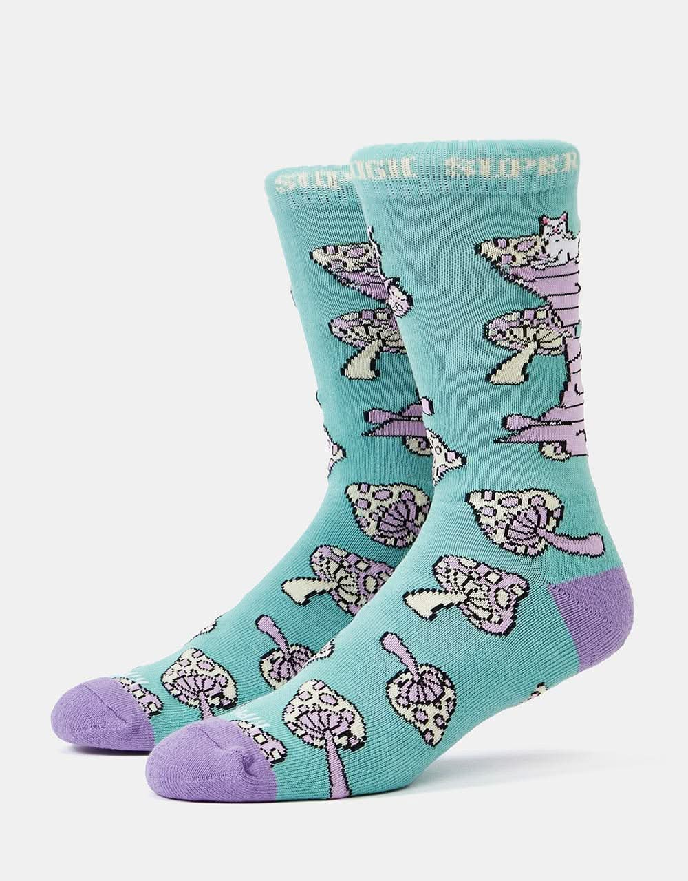 RIPNDIP Super Psychedelic Socks - Sage