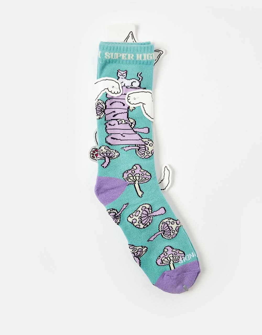 RIPNDIP Super Psychedelic Socks - Sage