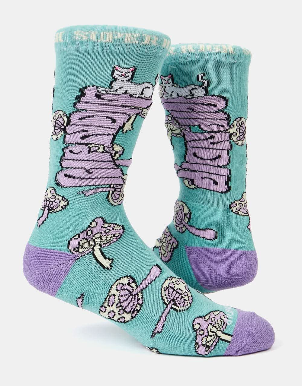 RIPNDIP Super Psychedelic Socks - Sage