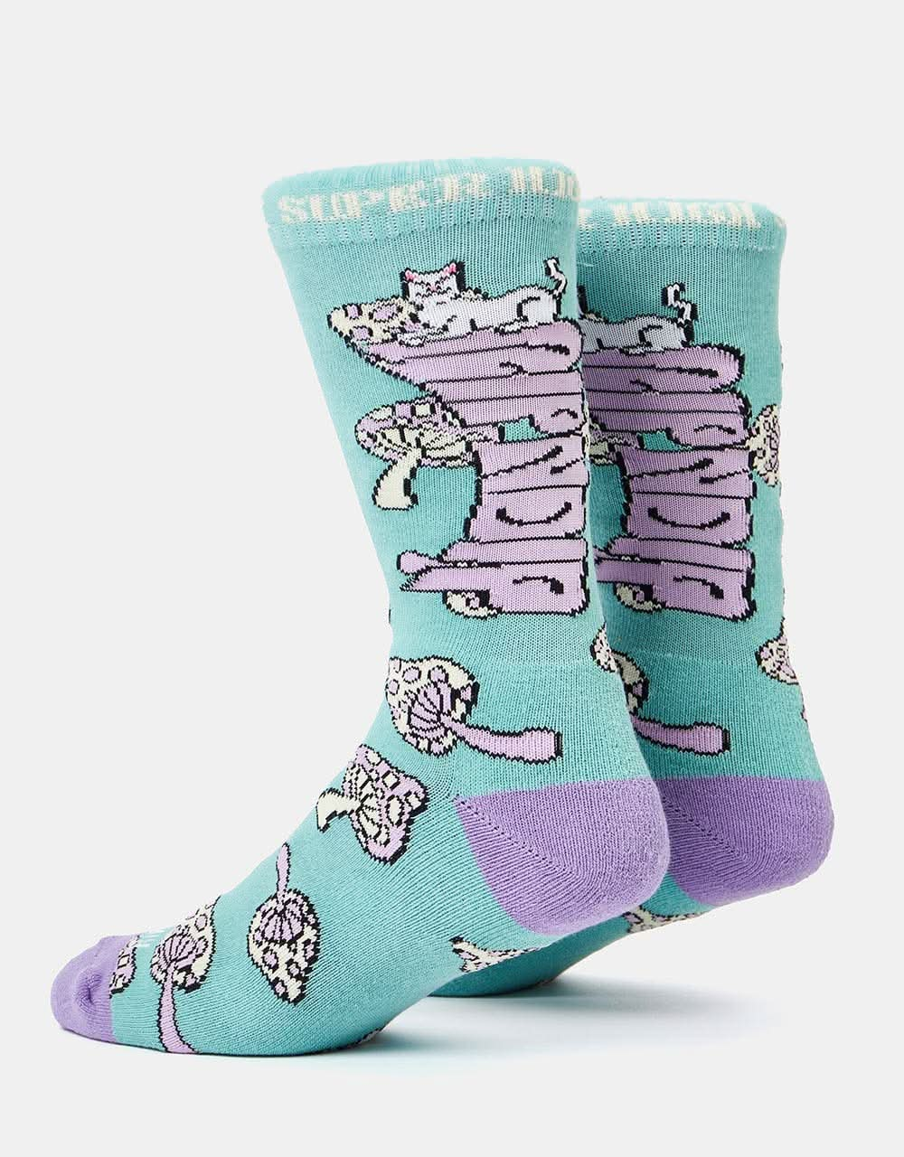 RIPNDIP Super Psychedelic Socks - Sage