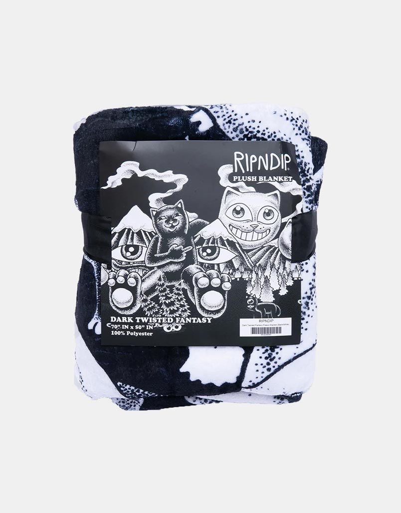 RIPNDIP Dark Twisted Fantasy Fleece Blanket - Black