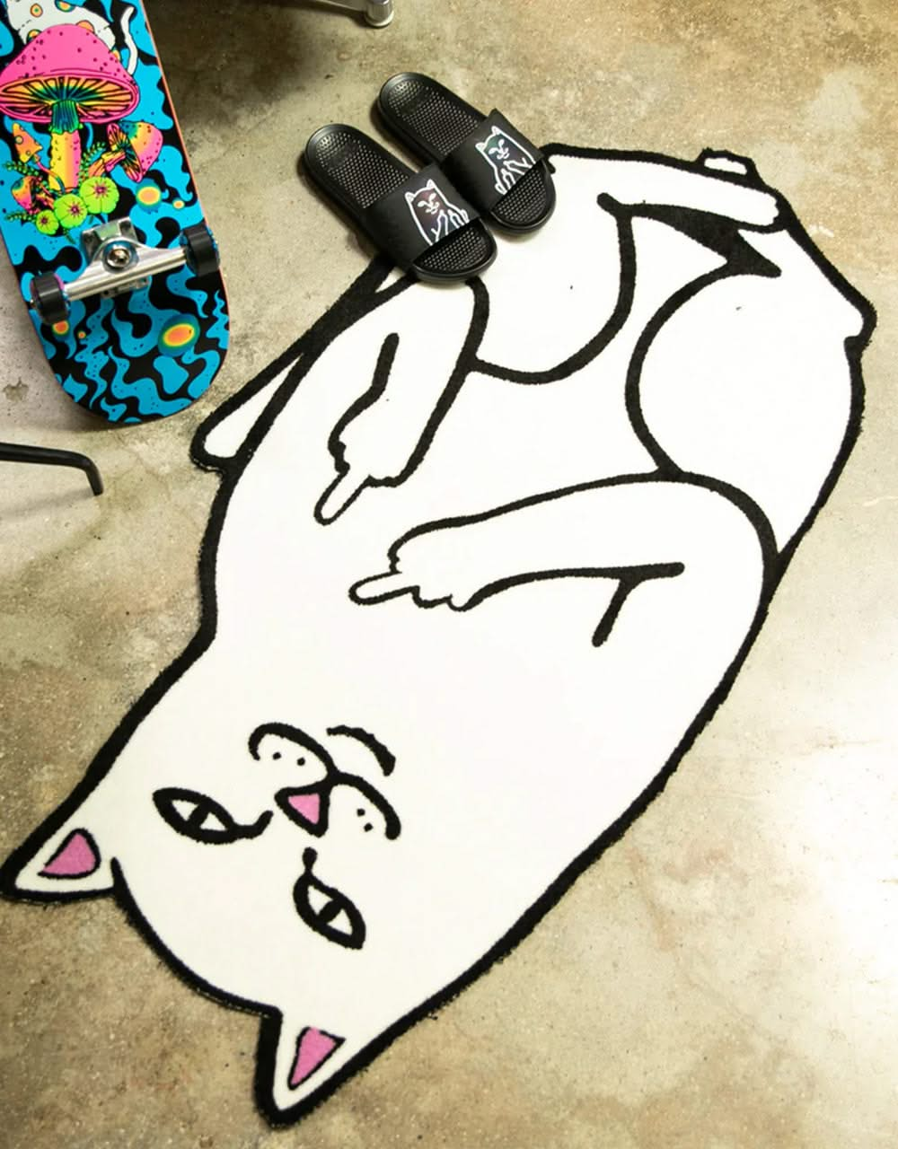 RIPNDIP Lord Nermal 4ft Rug - White