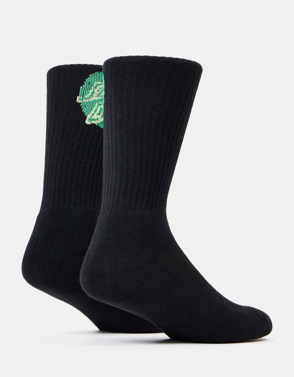 Santa Cruz Shadowless Dot Socks - Black