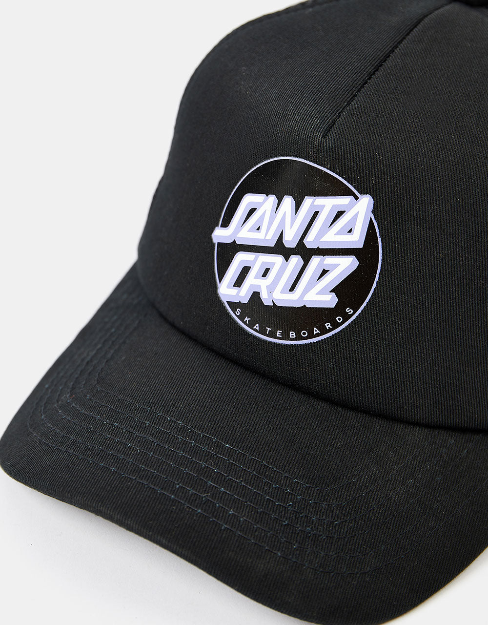 Santa Cruz Other Dot Meshback Cap - Black/Black