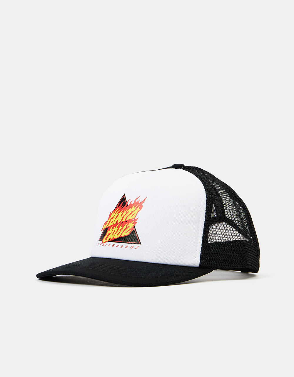 Santa Cruz Flamed Not A Dot Meshback Cap - Black/Black