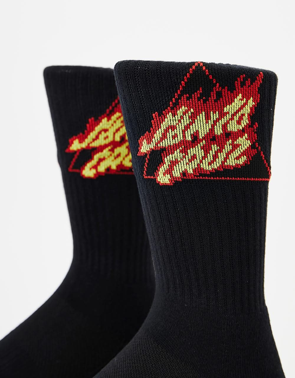 Santa Cruz Flamed Not A Dot Socks - Black