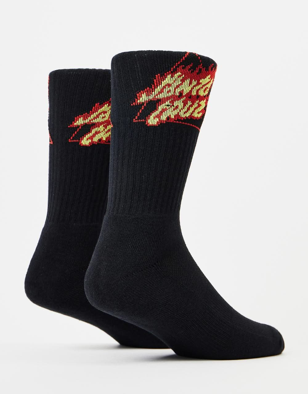 Santa Cruz Flamed Not A Dot Socks - Black