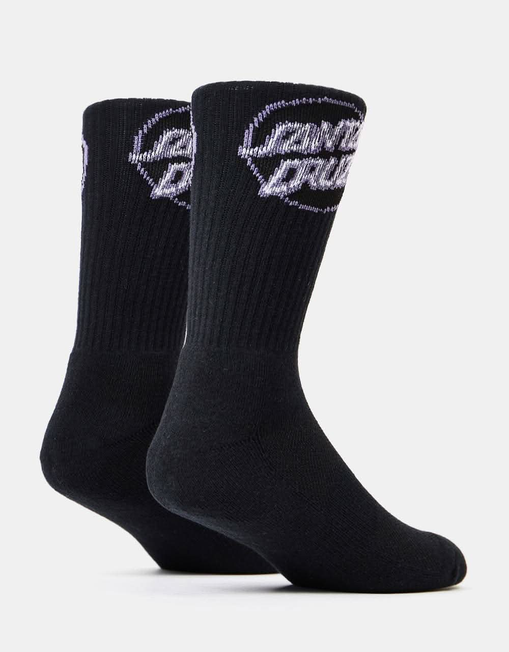 Santa Cruz Other Dot Socks - Black