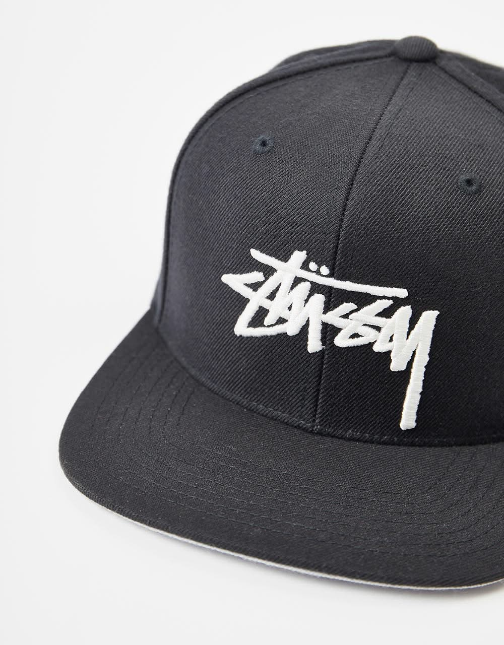 Stüssy Big Stock High Crown Cap - Black