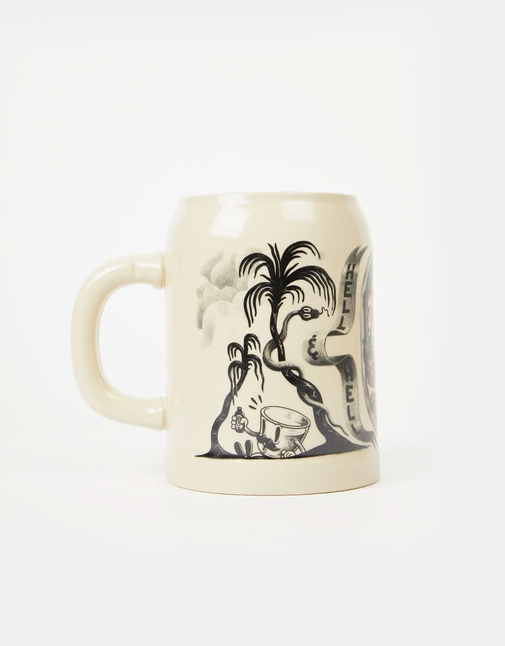 The Dudes Hell Beer Mug - White