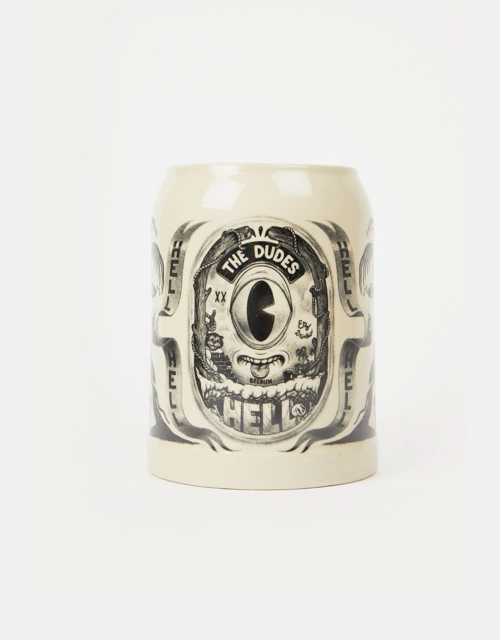 The Dudes Hell Beer Mug - White