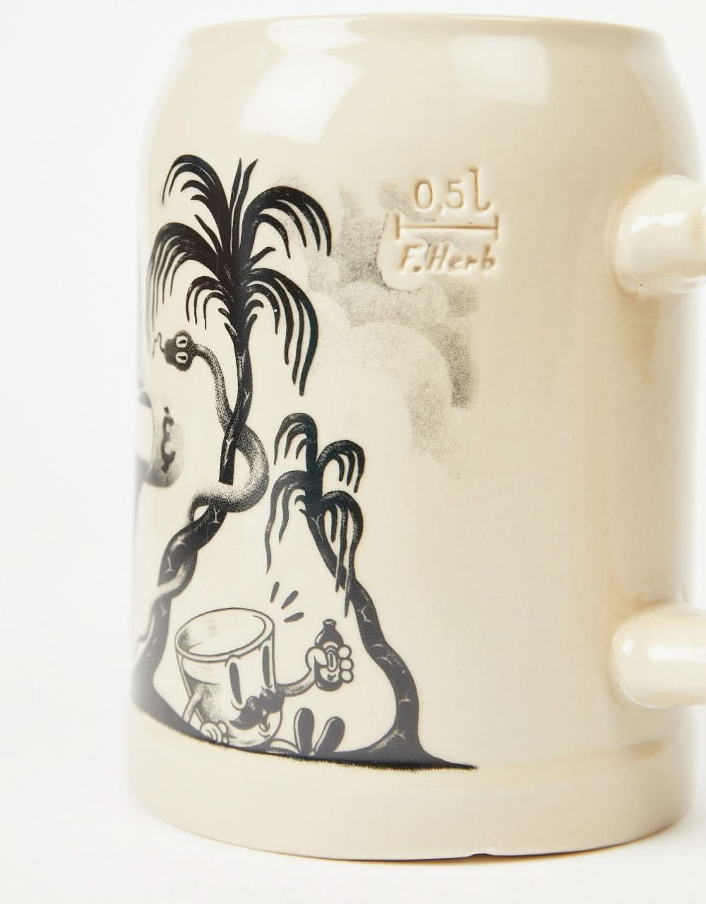 The Dudes Hell Beer Mug - White