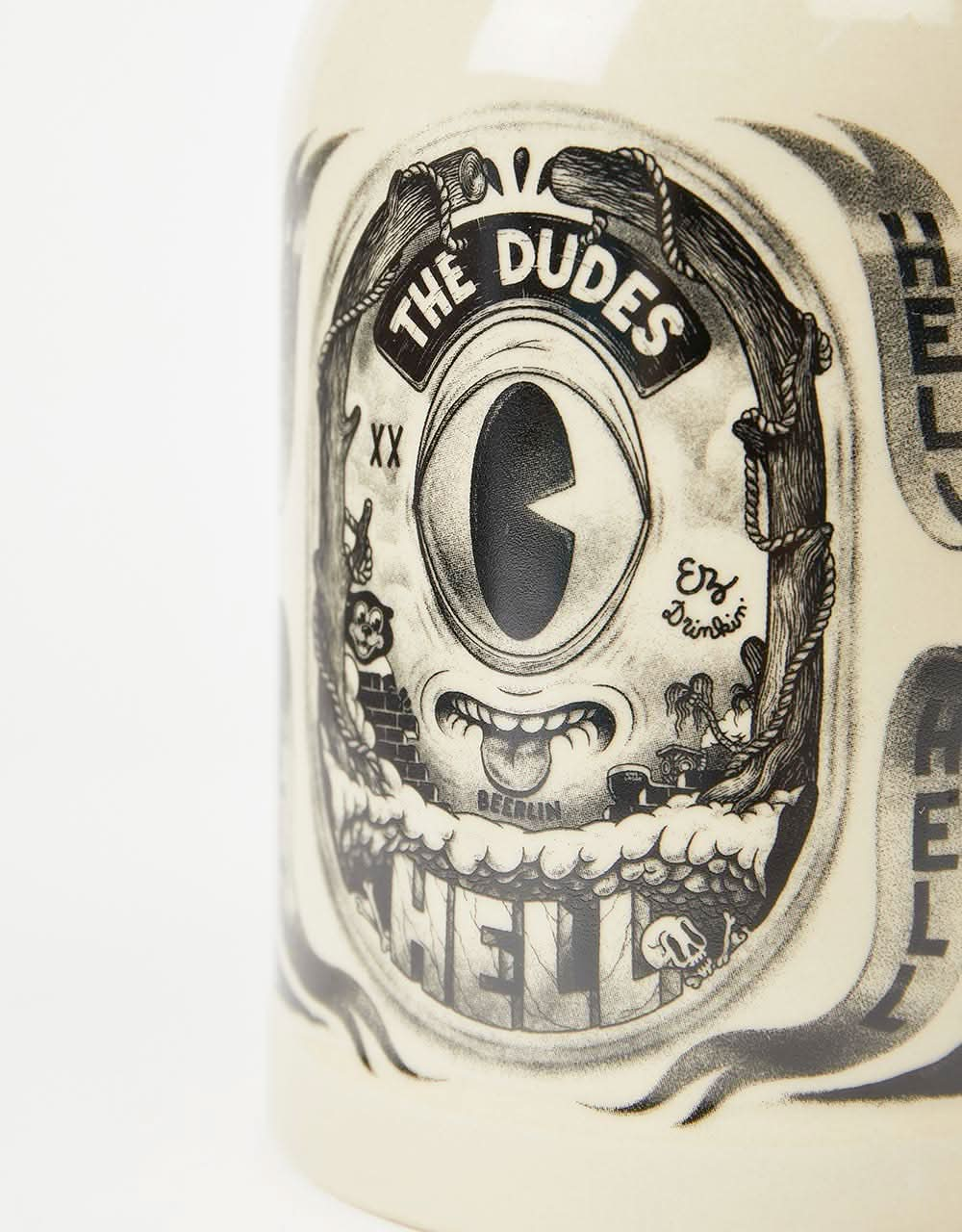 The Dudes Hell Beer Mug - White