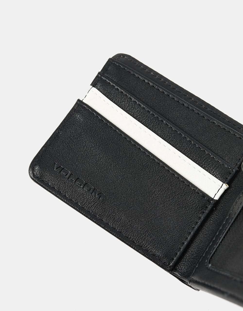 Volcom Slim Stone Large Wallet - Black