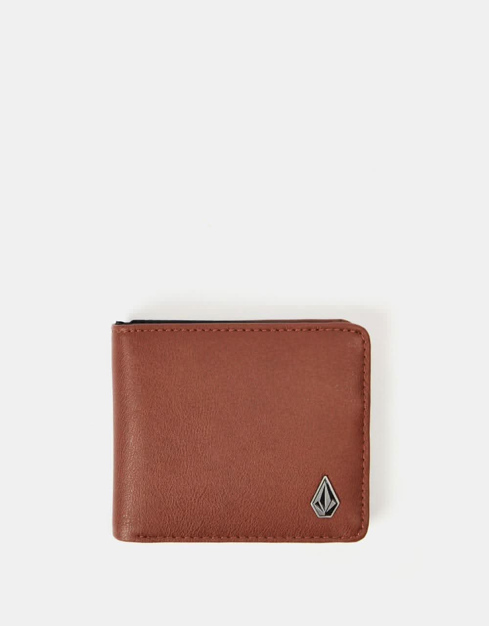 Volcom Slim Stone Large Wallet - Brown