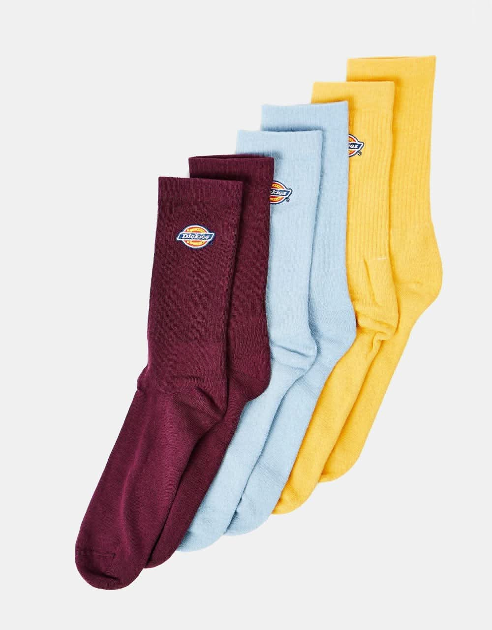 Dickies Valley Grove 3-Pack Socks - Grape Wine