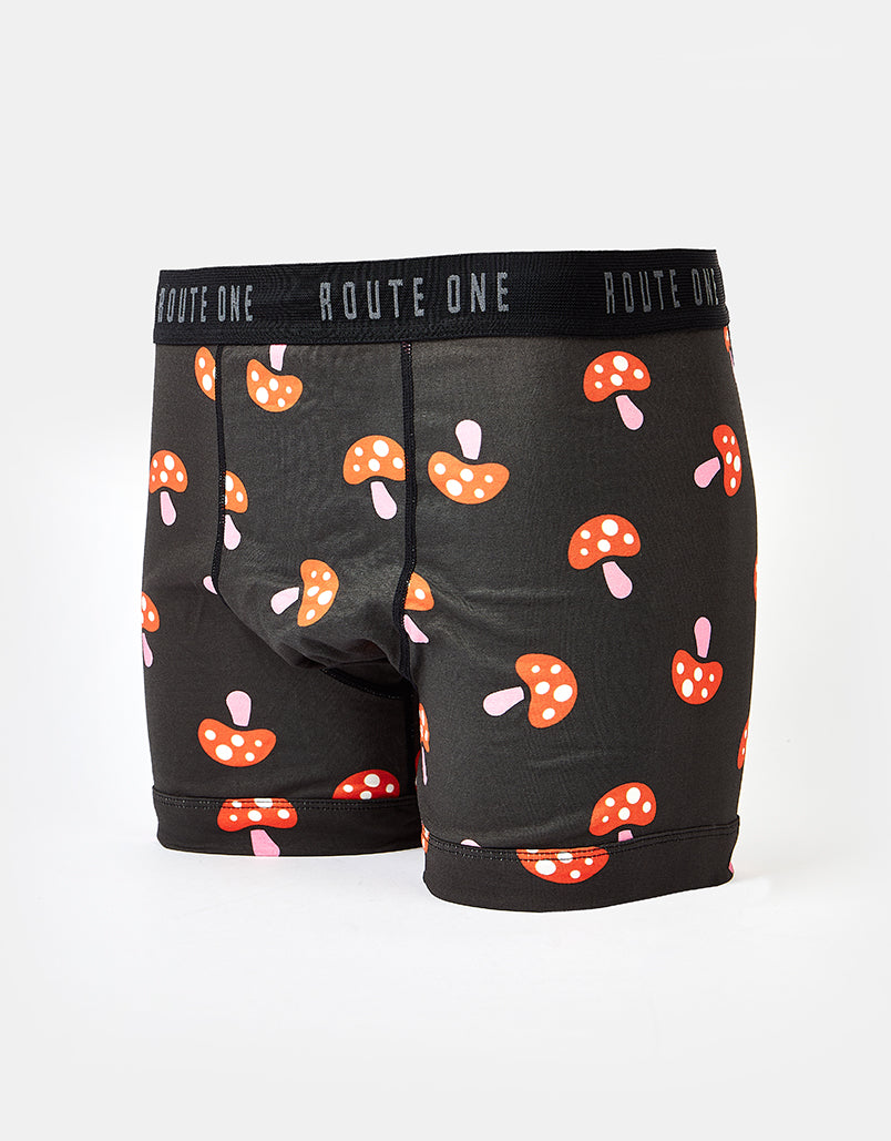 Route One Classic Boxer Shorts 2 Pack - Shrooms/Daisies