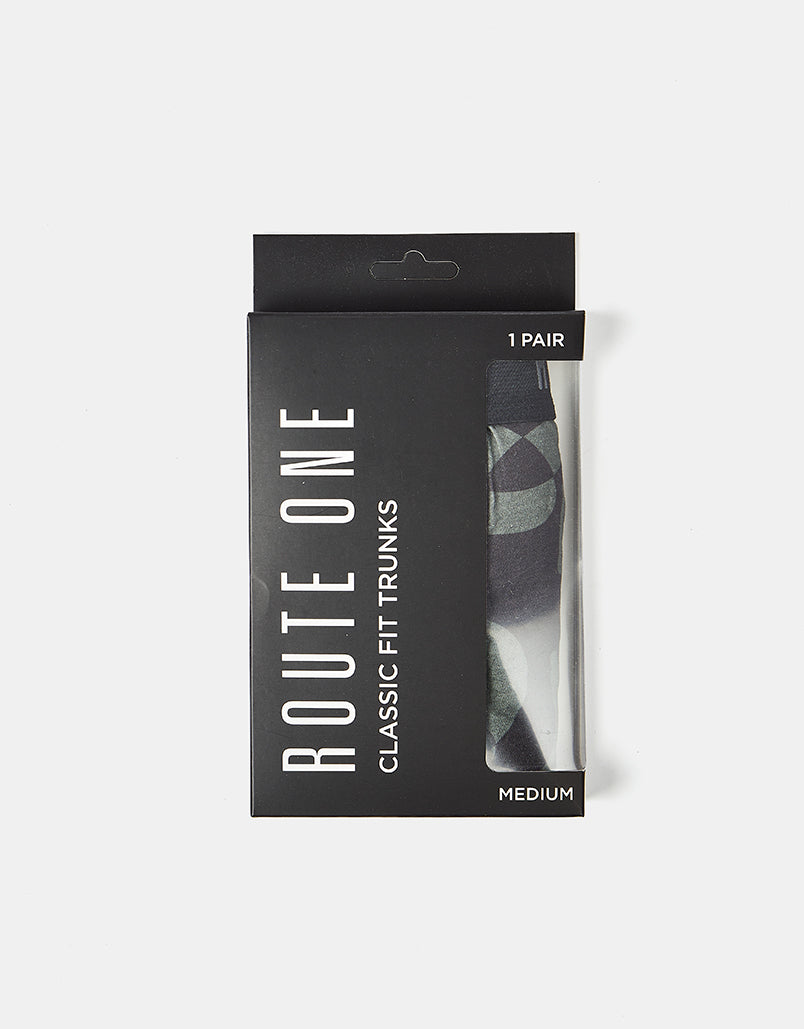 Boxer classique Route One - Lettres (Noir)