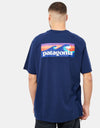 Patagonia Boardshort Logo Pocket Responsibili-Tee® - Stone Blue