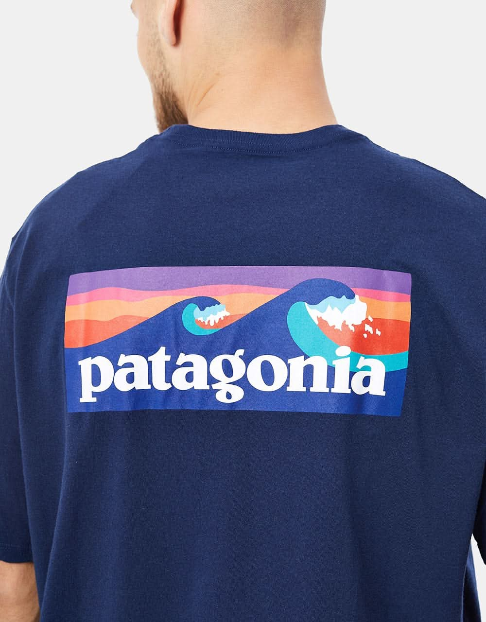 Patagonia Boardshort Logo Pocket Responsibili-Tee® - Stone Blue