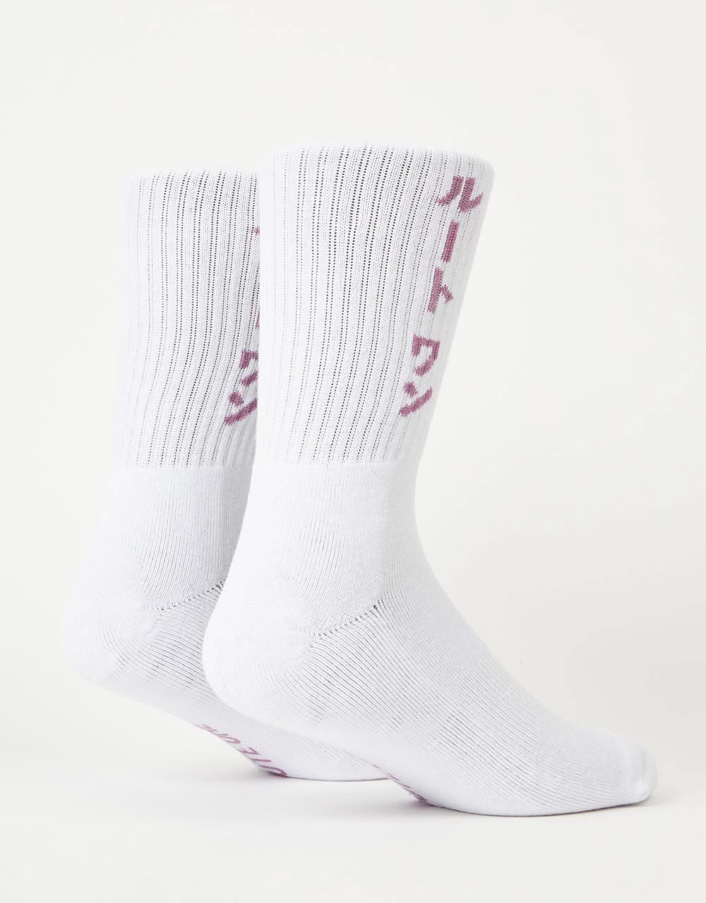 Route One Katakana Socks - White