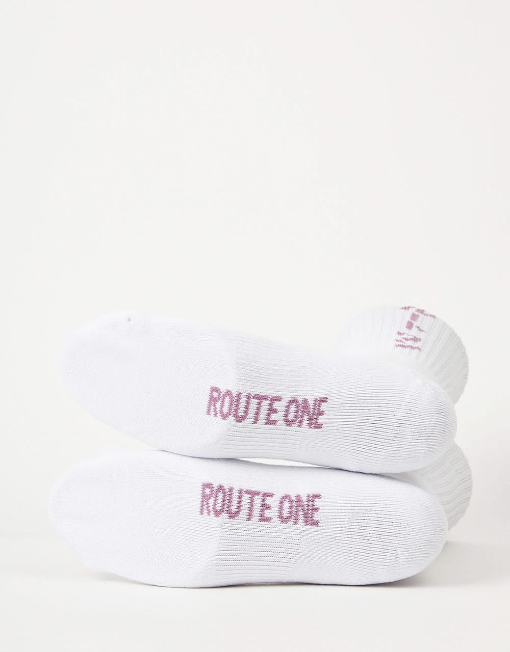 Route One Katakana Socks - White