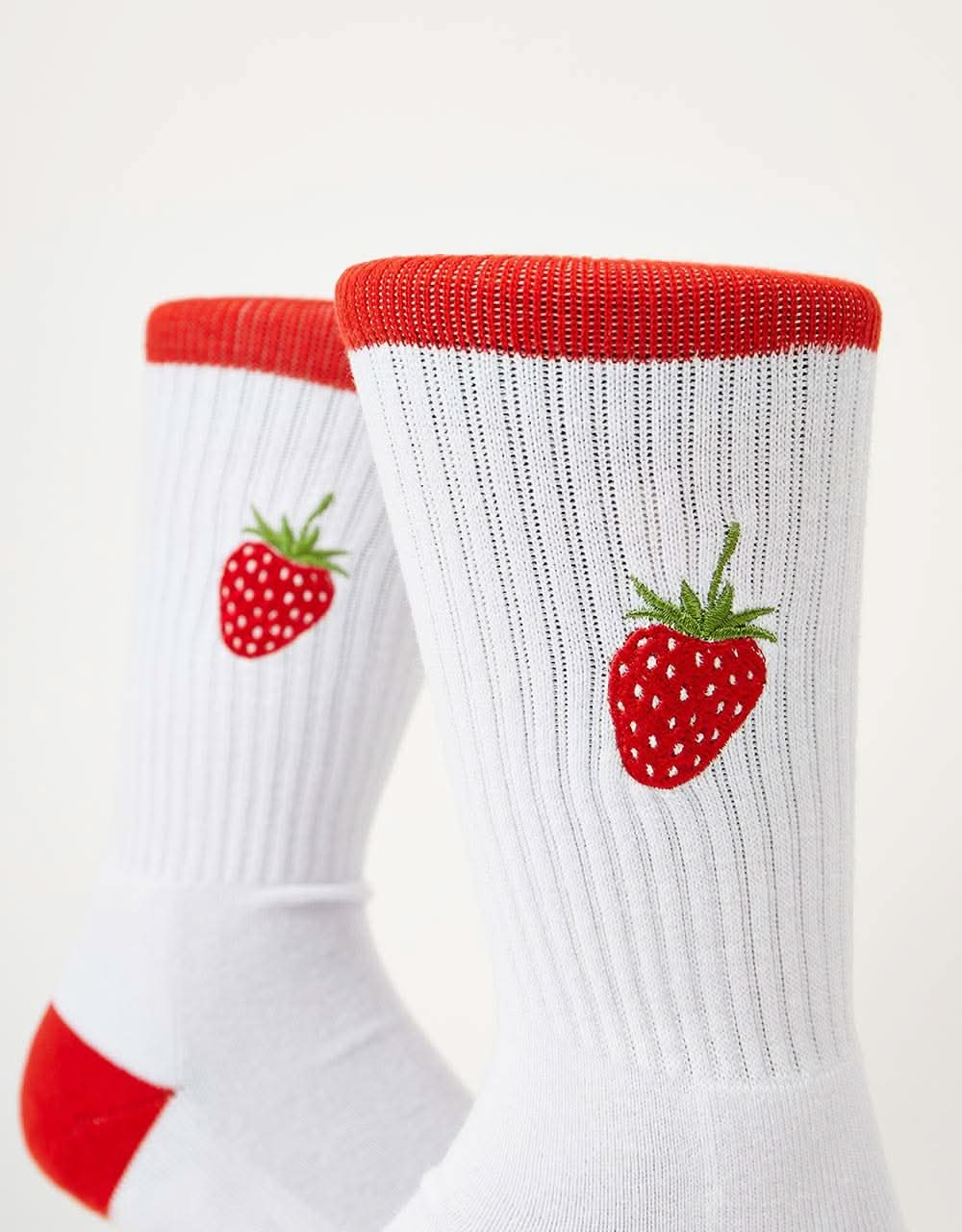 Route One Strawb Socks - White