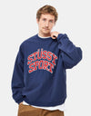 Stüssy Relaxed Oversized Crew - Navy