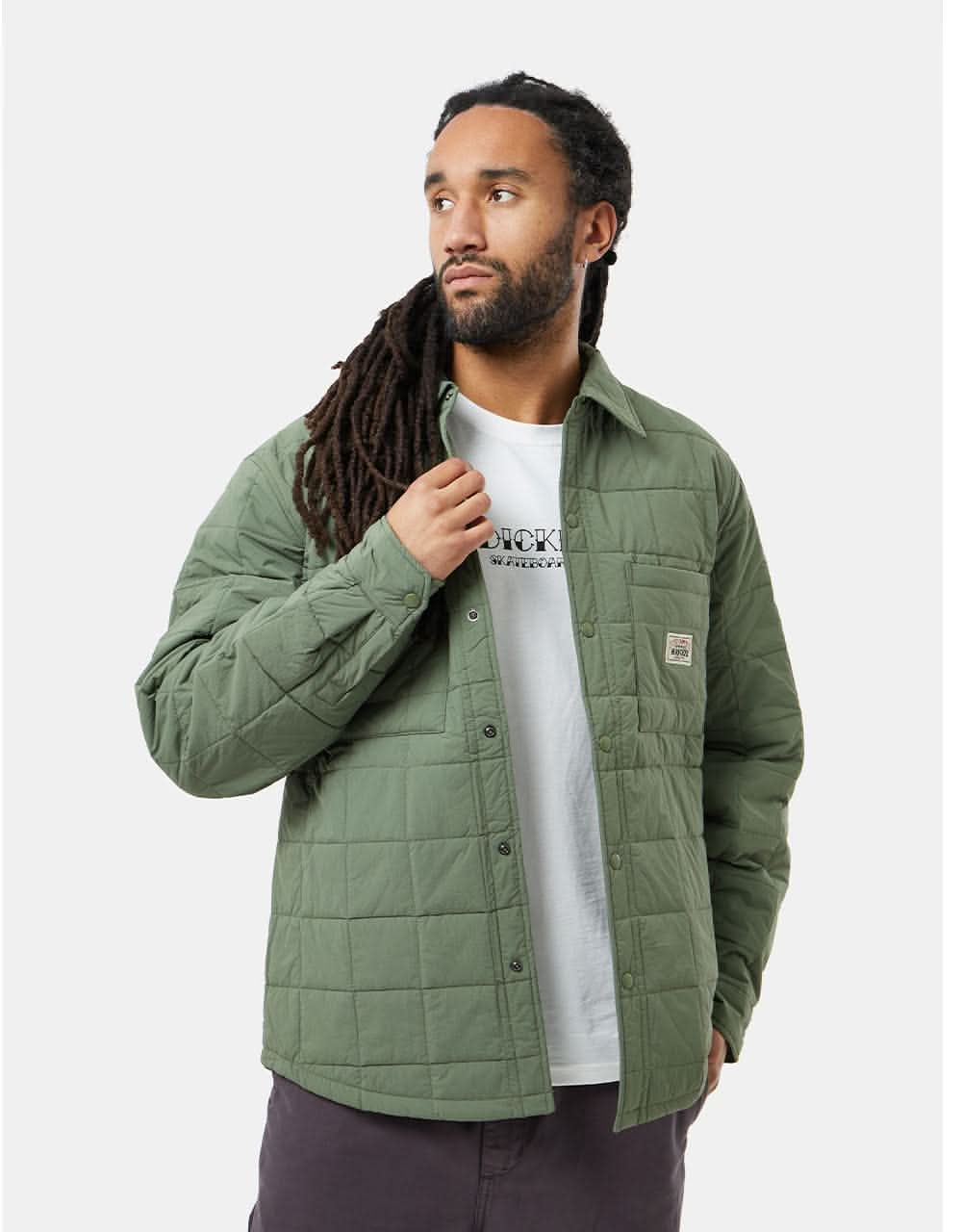 Stüssy Quilted Fatigue Shirt - Green