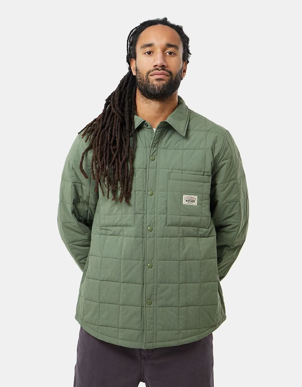 Stüssy Quilted Fatigue Shirt - Green