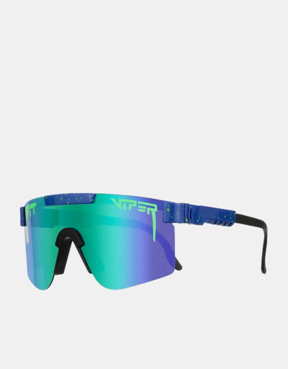 Pit Viper Leonardo Polarized Sunglasses - Blue Green Mirror