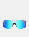 Pit Viper Absolute Freedom Double Wide Sunglasses - Blue Revo Mirror