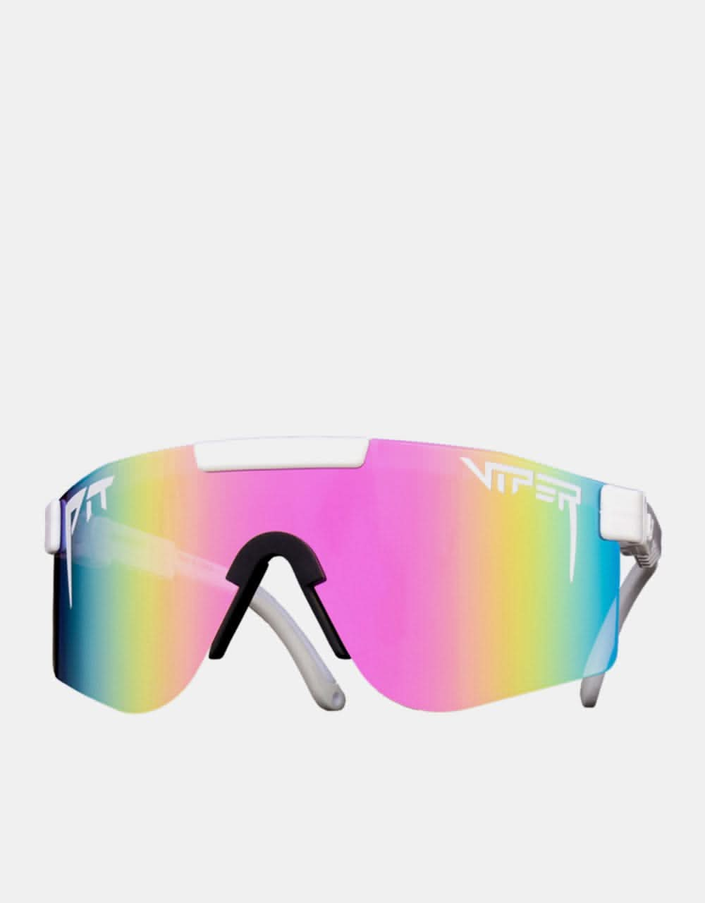 Pit Viper Miami Nights Double Wide Sunglasses - Mirror Smoke/Clear Fade