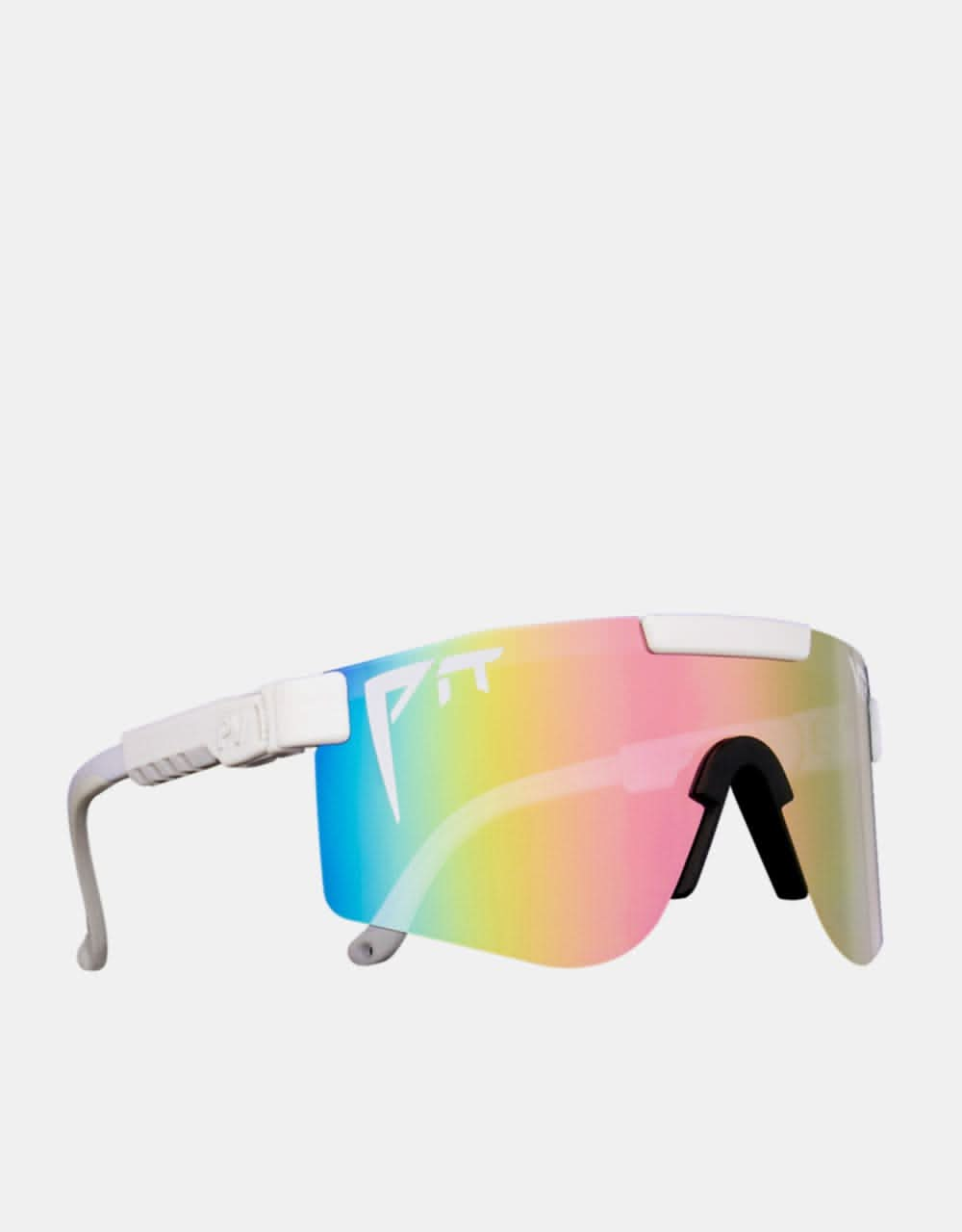 Pit Viper Miami Nights Double Wide Sunglasses - Mirror Smoke/Clear Fade