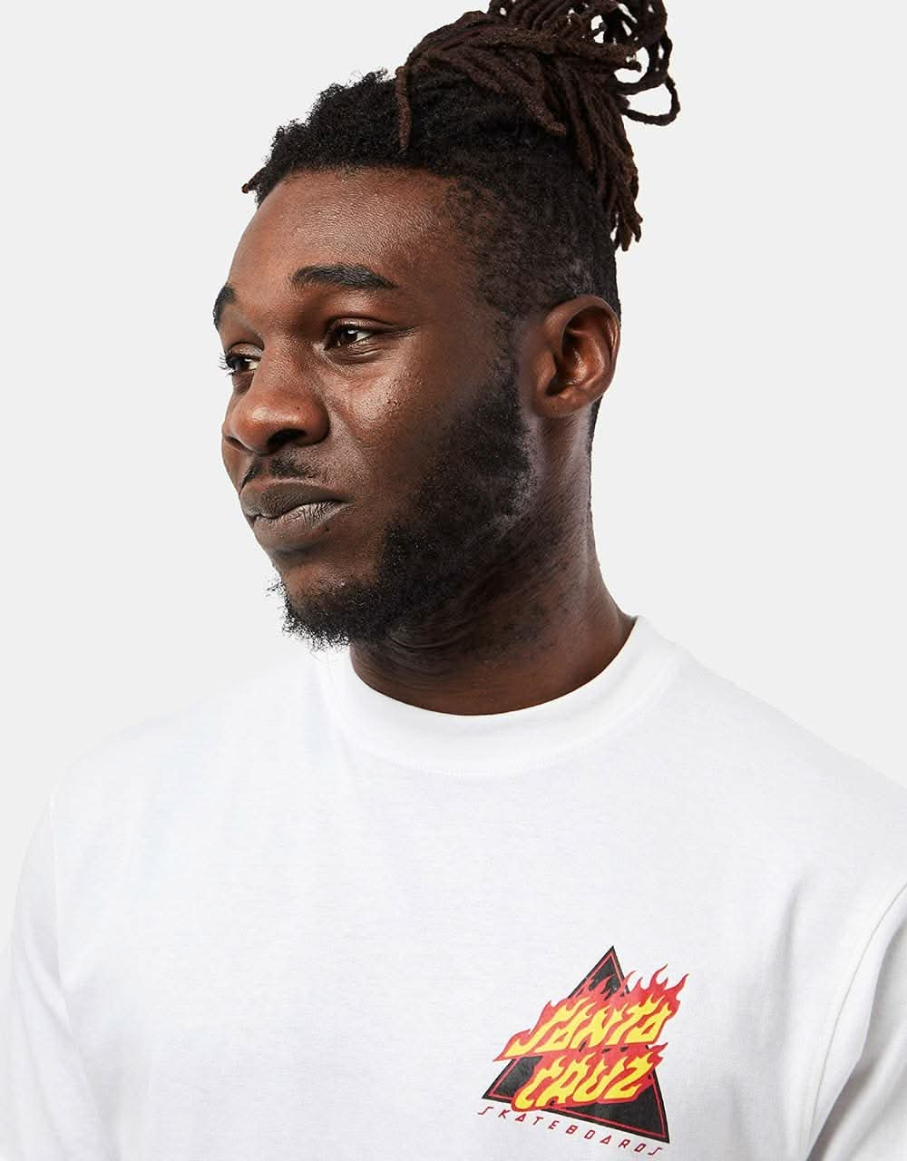 Santa Cruz Flamed Not A Dot T-Shirt - White