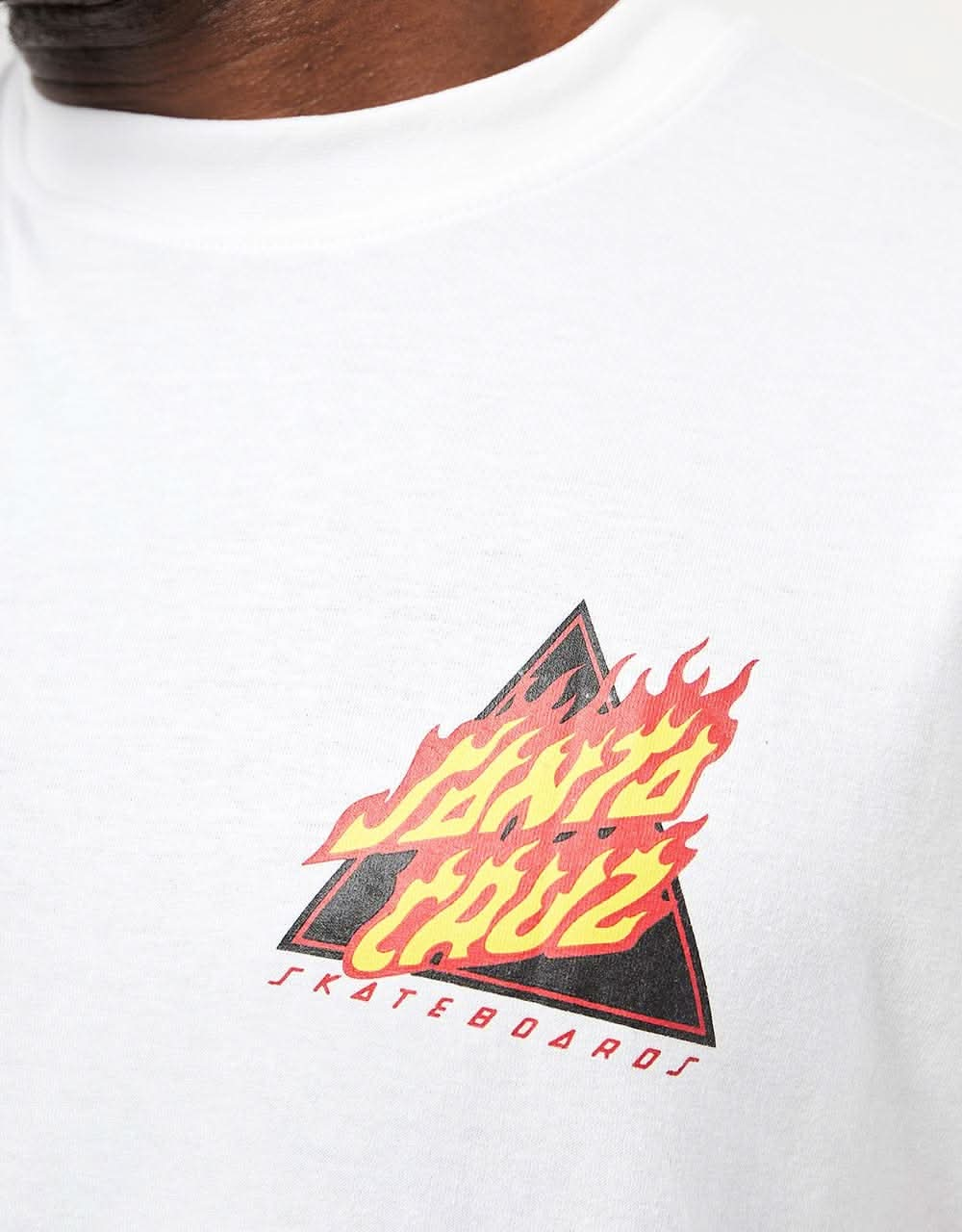 Santa Cruz Flamed Not A Dot T-Shirt - White