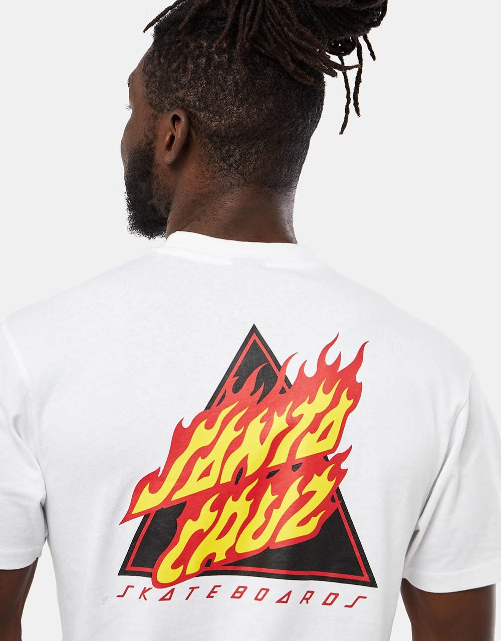 Santa Cruz Flamed Not A Dot T-Shirt - White