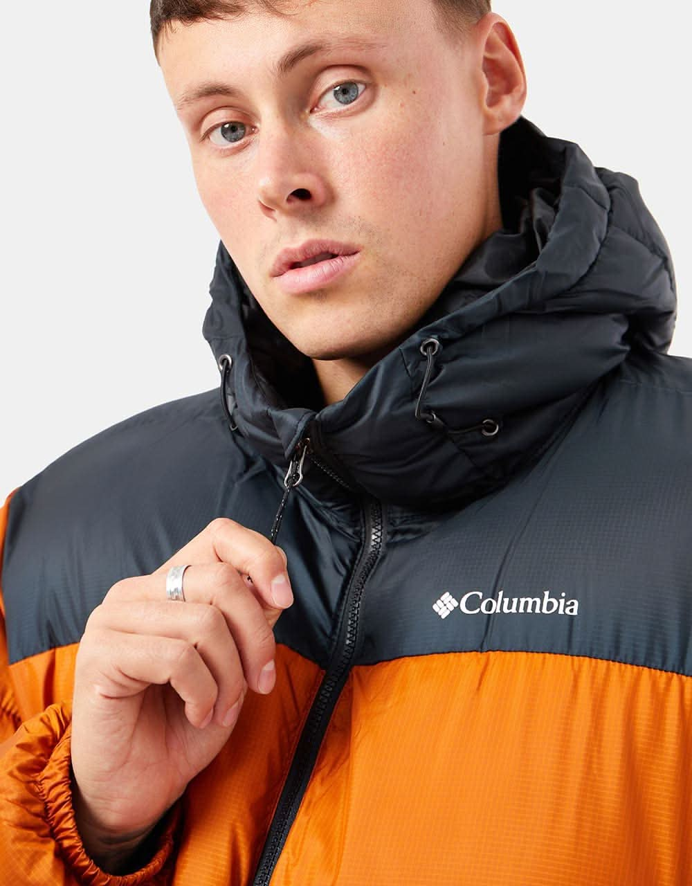 Columbia Puffect™ Hooded Jacket - Warm Copper/Black